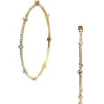 Rhinestone 70mm 1line Earring