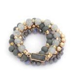 Rectangle Stone Beaded Bracelet Set