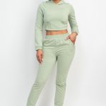 Hooded Corset Top & Pants Set