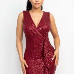 Sequin Mesh Bodycon Dress