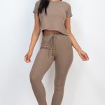 Short Sleeve Top & Leggings Set