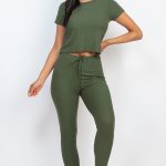 Short Sleeve Top & Leggings Set