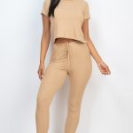 Short Sleeve Top & Leggings Set
