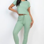 Short Sleeve Top & Leggings Set