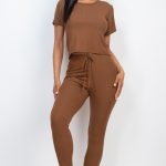 Short Sleeve Top & Leggings Set