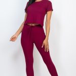 Short Sleeve Top & Leggings Set