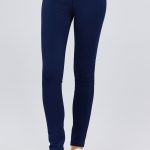 5-Pockets Shape Skinny Ponte Mid-Rise Pants