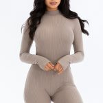 Ribbed Knit Romper