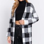 Front Open Jacquard Sweater Cardigan