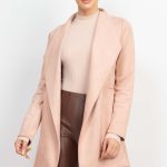 Open Front Suede Blazer